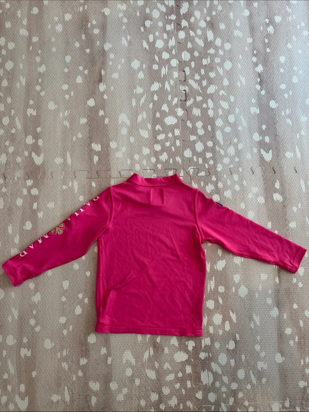 Baha Mar Girls Pink Long Sleeve Rash Guard Swim Shirt 4T